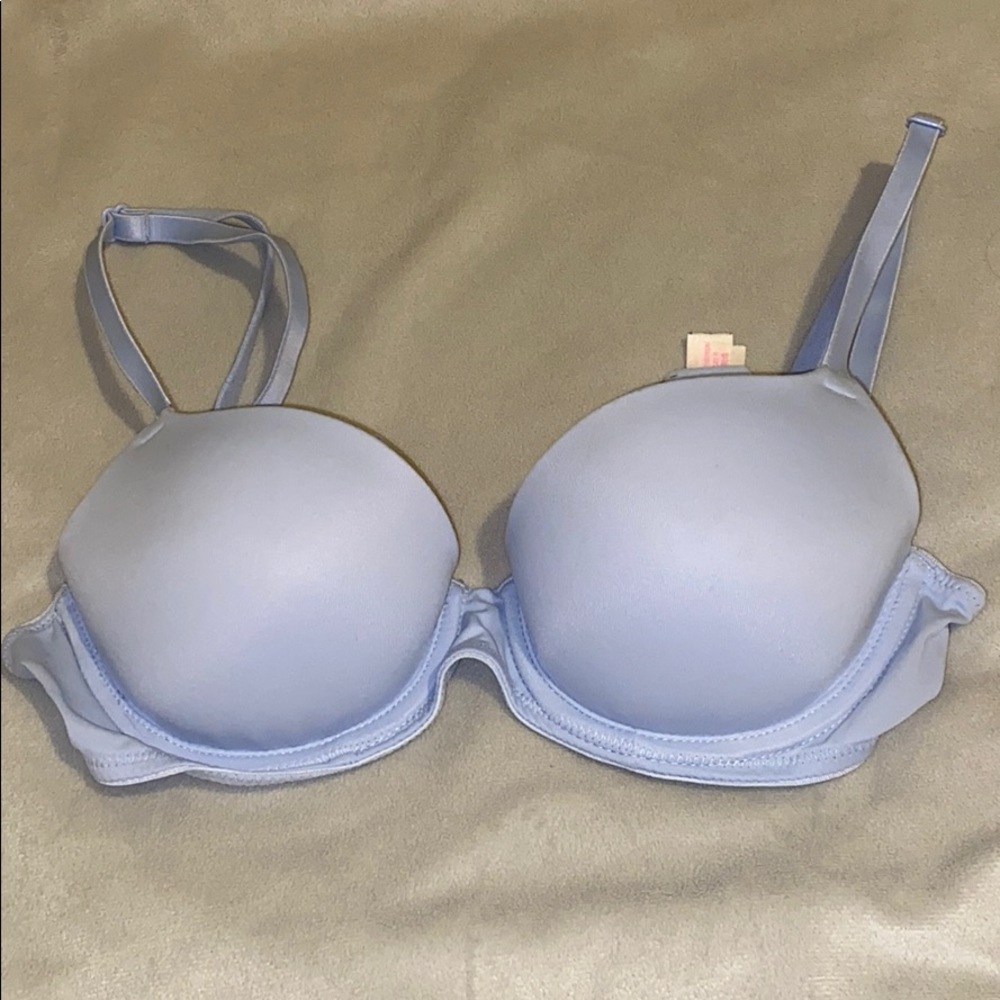 Light blue bra
